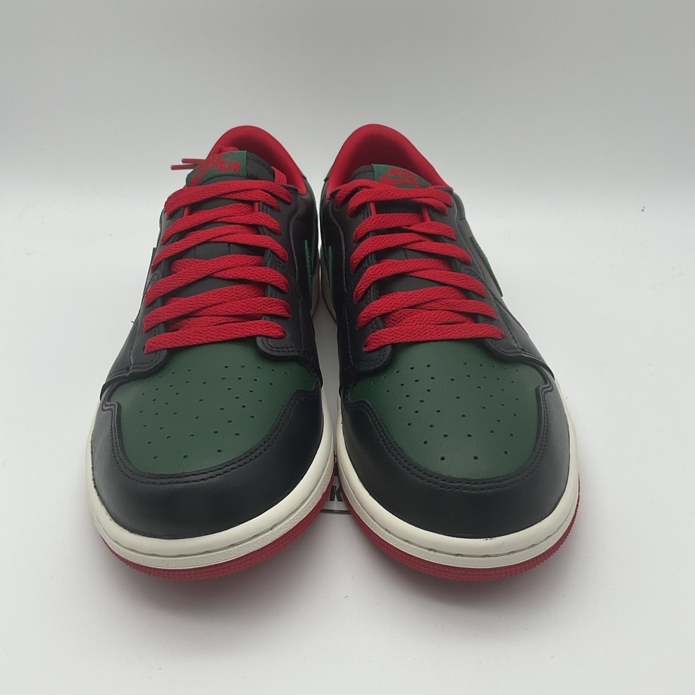 Size 11.5W - Air Jordan 1 Retro OG Low Black Gorge Green W (CZ0775-036) - Picture 5 of 9